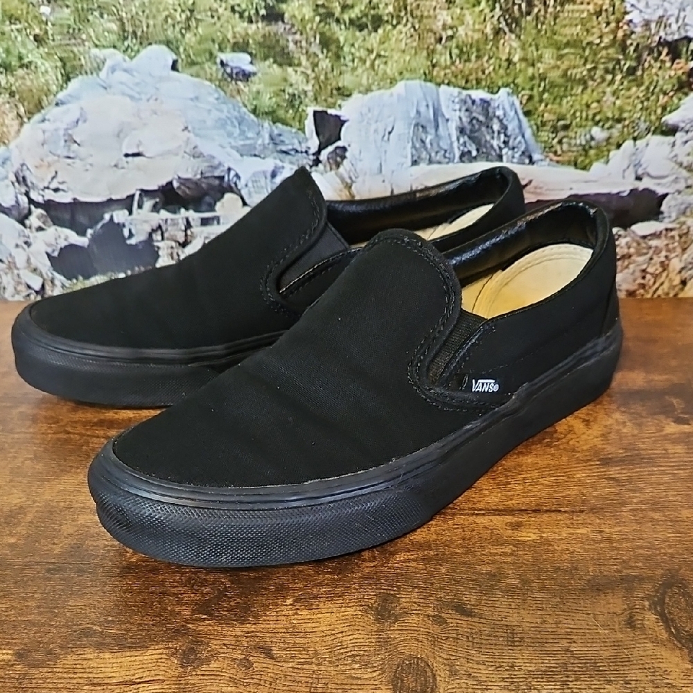 Vans Black Slip-On Shoes